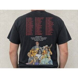 Zach Bryan The Quittin Time Tour 2024 Black Concert T-Shirt Medium Country Rare